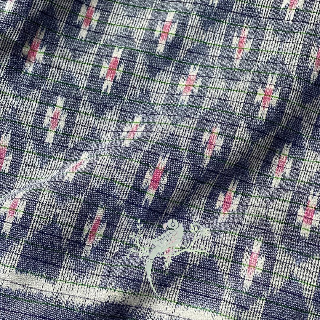 Rasika-The Lover of Art Sambalpuri Ikat Fabric - Bloc a Main India