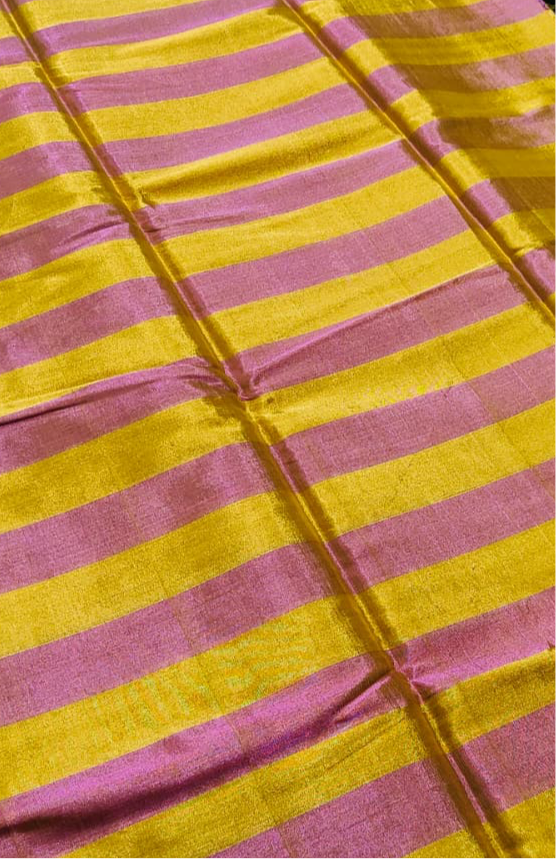 Kanak Gulab Tissue Zari Chanderi Silk Saree by Asvi Atelier