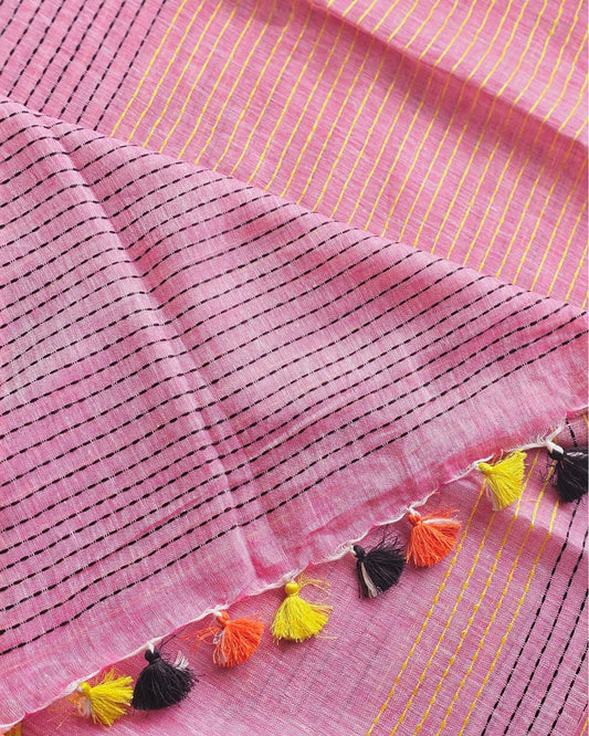 KanthaLinen Saree - House of Amayra