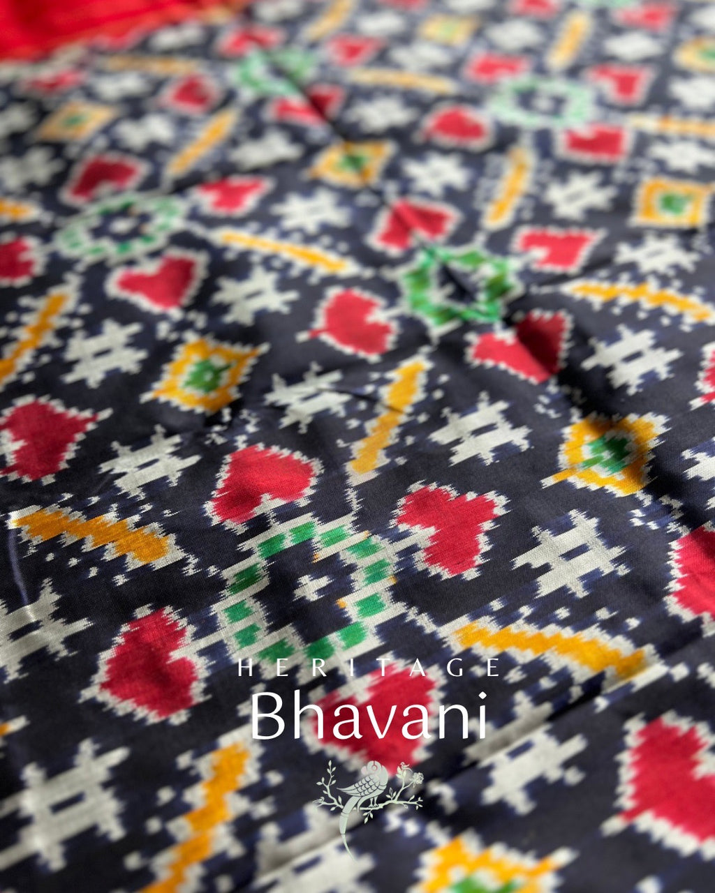 Bhavani Pochampally Silk Dupatta by Asvi Atelier