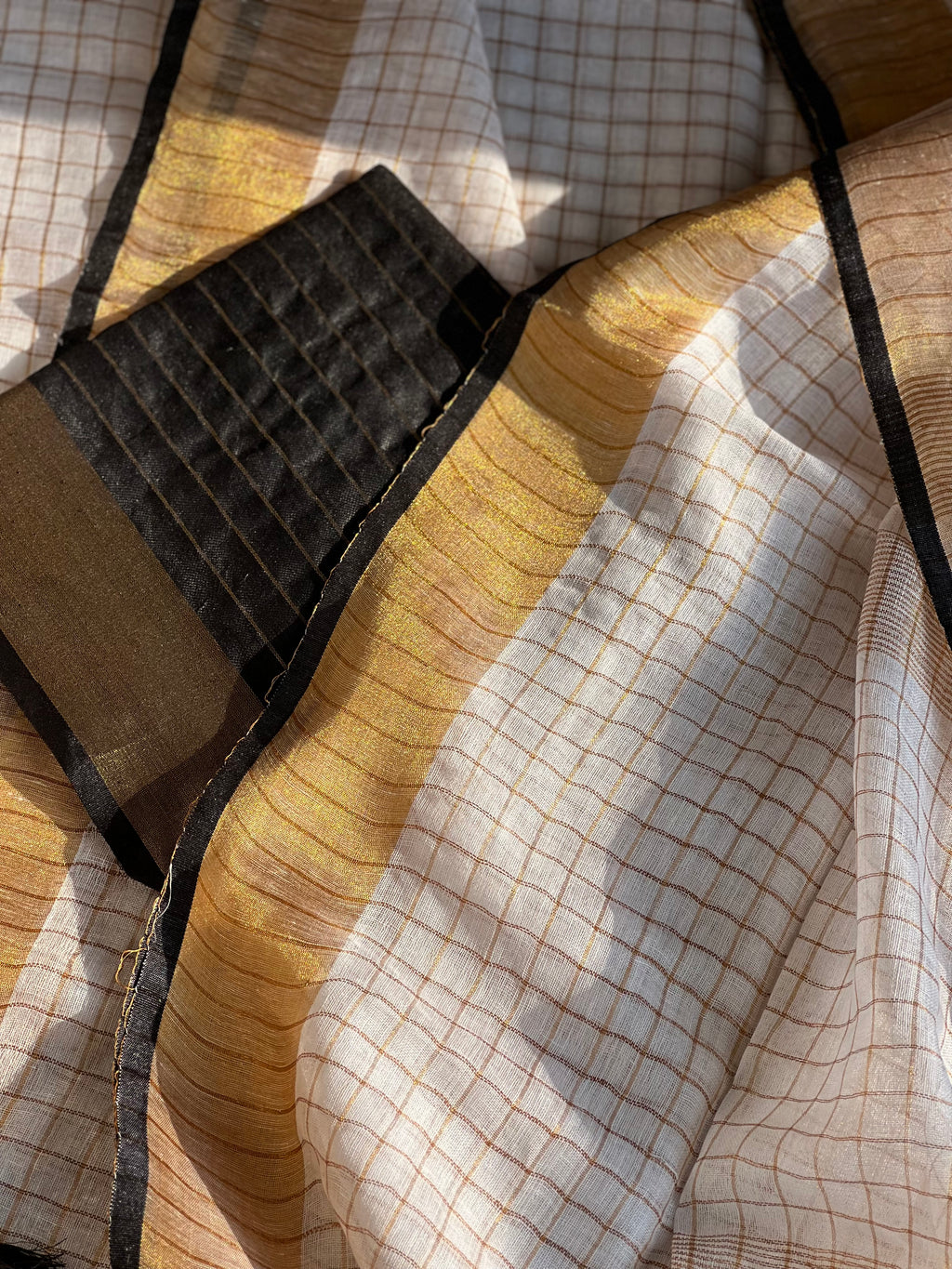 Rohini - The Consort of Chandra - Linen Zari Saree - House of Amayra