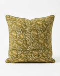 Desert Flower Handblock Cotton Cushion Cover - 20X 20 inch - House of Amayra