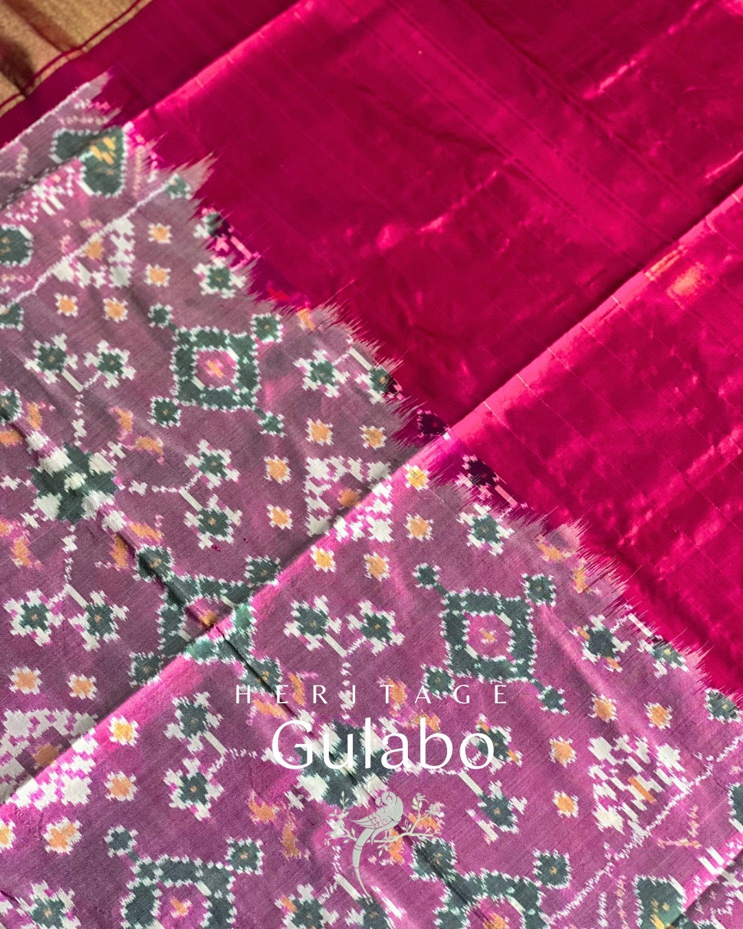 Gulabo Silk Pochampally Dupatta