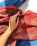 The Cosmic Wanderer  - Naturally Dyed Ajrakh Cotton Stole - House of Amayra