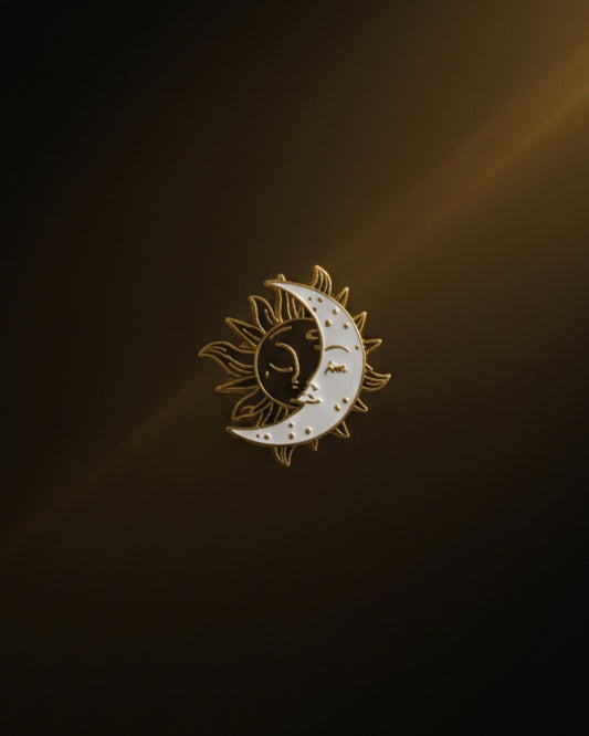The Yin & Yang - Navagraha Enamel Pin - House of Amayra