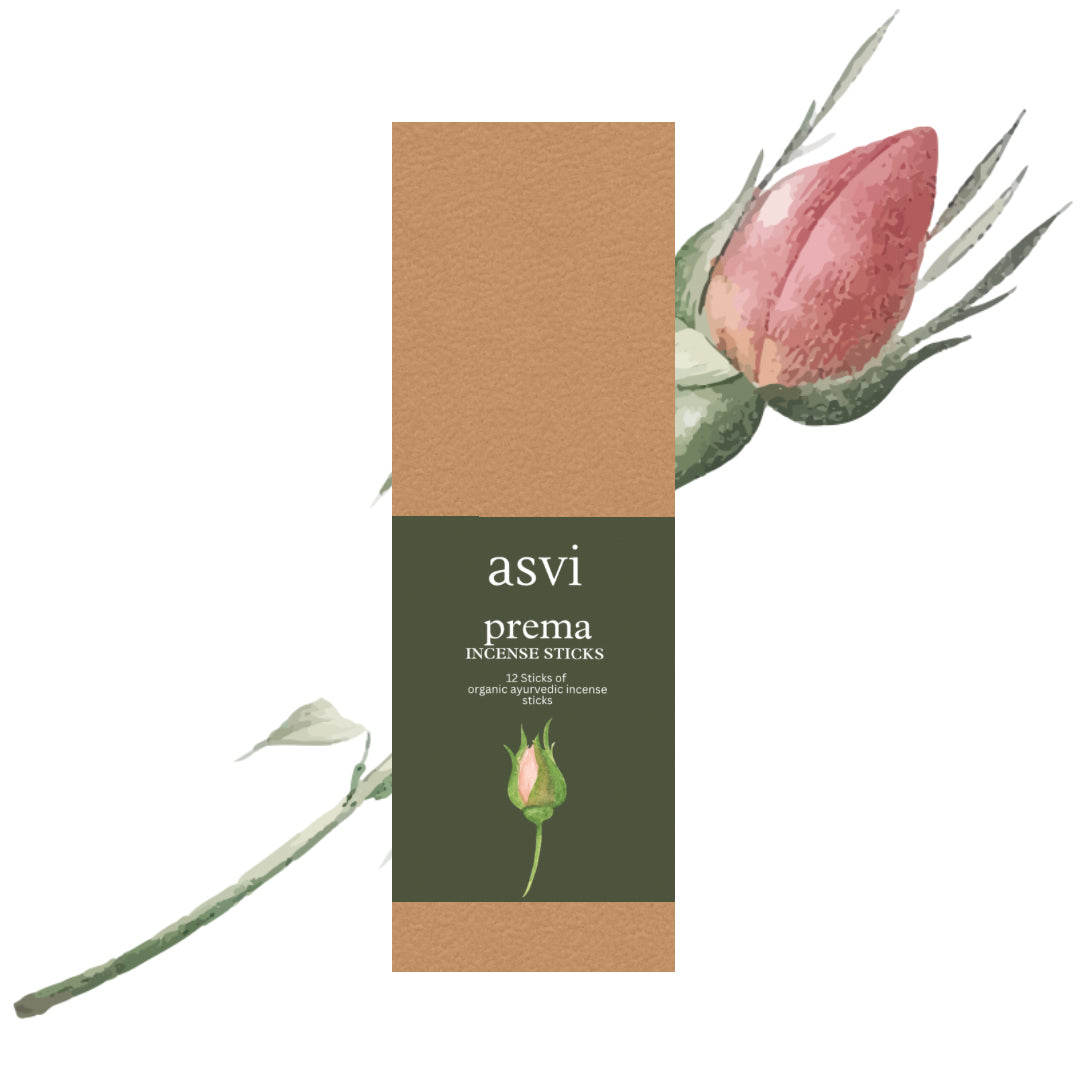 Asvi Prema Incense Sticks — A Rose Composition for the Open Heart - House of Amayra