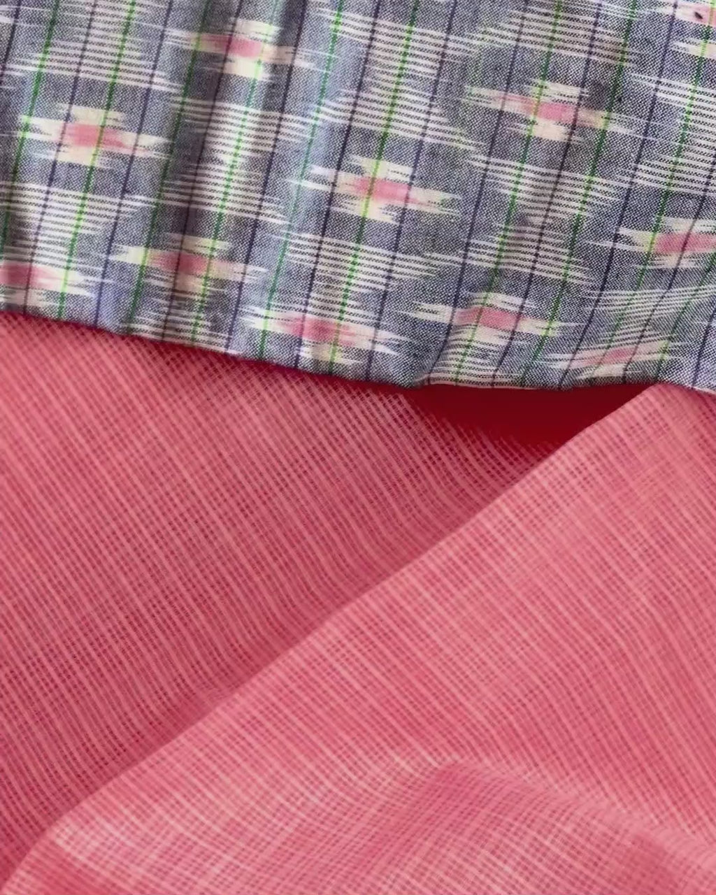 Princess Dreams Kota Cotton with Sambalpuri Ikat Blouse - Summer Saree - House of Amayra